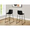 Monarch Specialties Office Chair, Bar Height, Standing, Computer Desk, Work, Pu Leather Look, Metal, Black, Contemporary I 7754 - alternate 6
